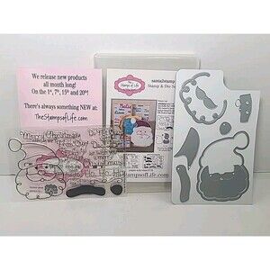 Santa 2 Die Cut Stencil Clear Stamps Of Life